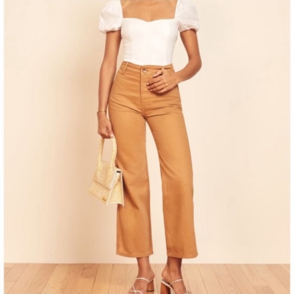 Reformation Denim Marine Jeans Butterscotch